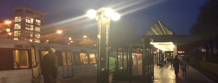Grosvenor-Strathmore Metro Station is one of Work.