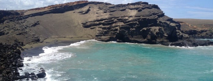 Papakōlea Beach (Green Sand Beach) is one of Hawaii 2020.