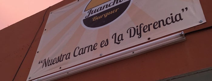 juancho's burger is one of Tempat yang Disukai Alma.