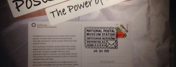 Smithsonian Institution National Postal Museum is one of Locais curtidos por Paulien.