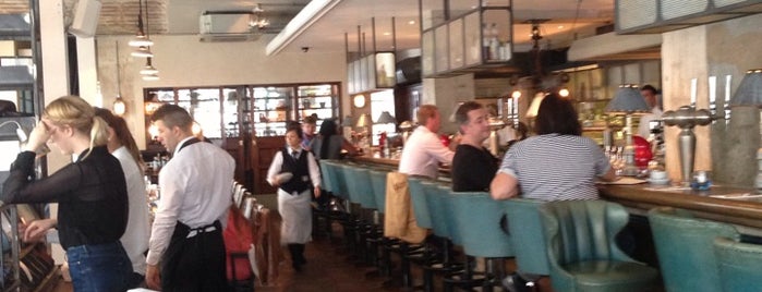 The Riding House Café is one of London places to eat.