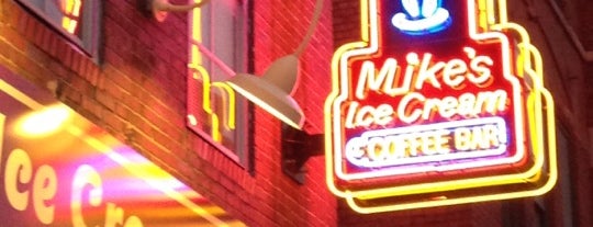 Mike's Ice Cream & Coffee Bar is one of Gespeicherte Orte von Allison.