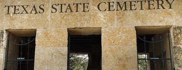 Texas State Cemetery is one of Play through austin.