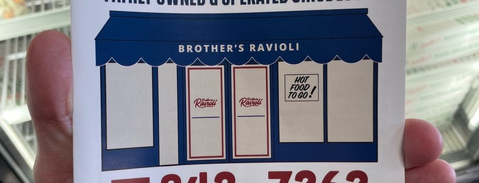 Brothers Ravioli is one of foods..