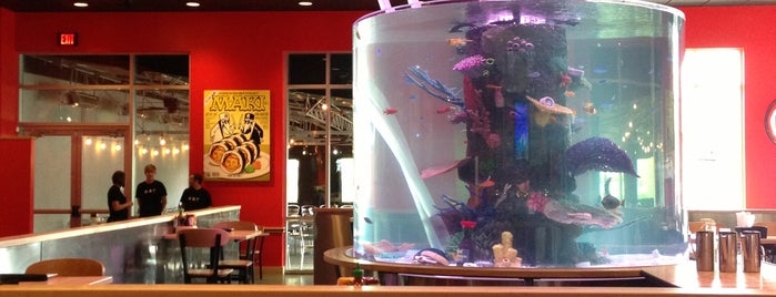 The Cowfish Sushi Burger Bar is one of Raleigh, NC.