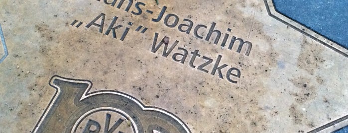 BVB Walk of Fame #95 Hans-Joachim "Aki" Watzke is one of BVB Walk of Fame.