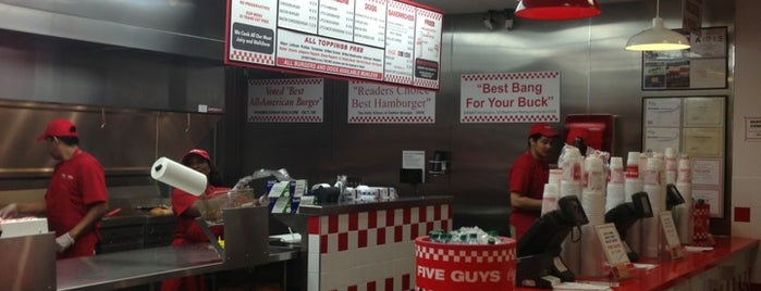 Five Guys is one of Uptown Charlotte Dining and Nightlife.
