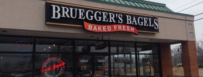 Bruegger's Bagels is one of Foods.