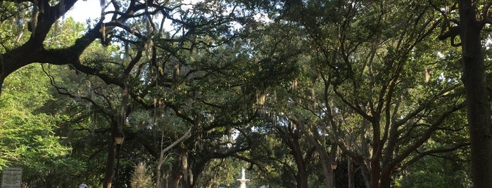 Forsyth Park is one of B.