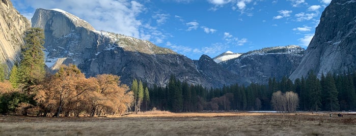 Ahwahnee Meadow is one of Yosemite.