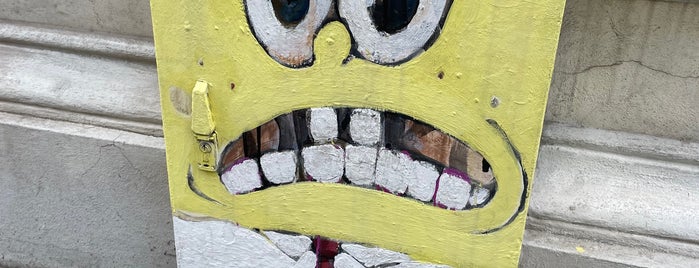 Spongebob Windmühlgasse is one of Street Art In Wien.