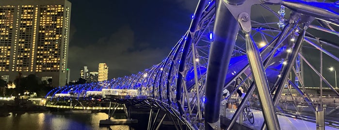 The Helix Bridge is one of crazy rich Asian singapore tour.