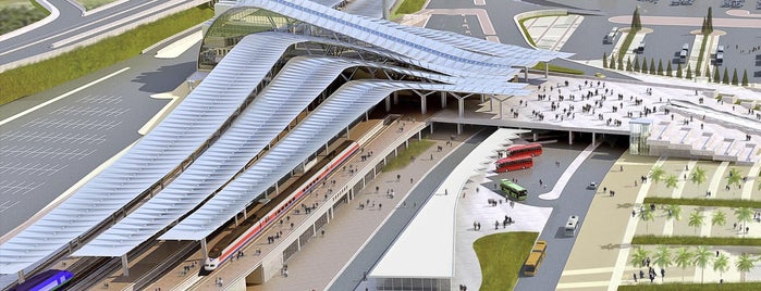 Olympic Park Station is one of Tempat yang Disukai Valentin.