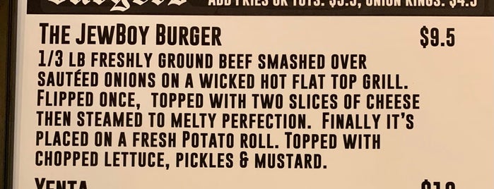 JewBoy Burgers is one of Austin eats/drinks/activities.