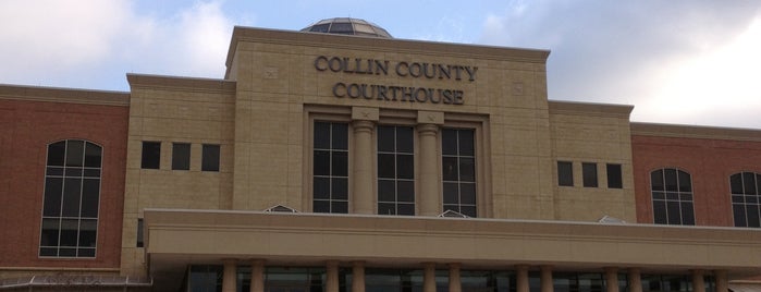 Collin County Courthouse is one of places.