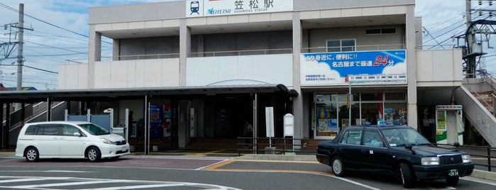 笠松駅 (NH56) is one of 都道府県境駅(民鉄).