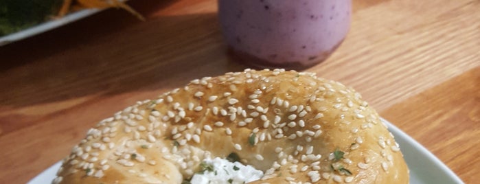 Sanissimo, Healthy Fast Food is one of The 15 Best Places for Bagels in Madrid.