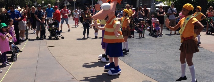 Phineas & Ferb's Rockin' Rollin' Dance Party is one of Disneyland.