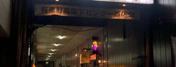 有楽町高架下センター商店街 is one of 東京駅変な物.