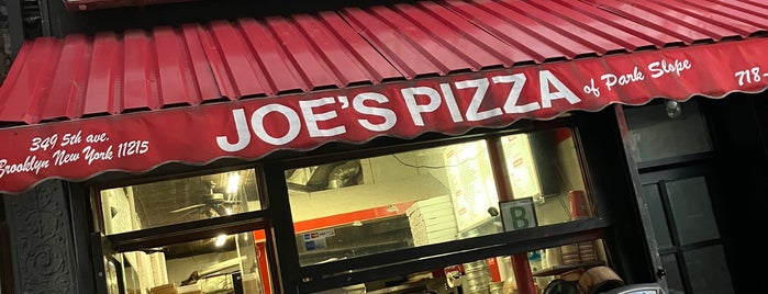 Joe’s Pizza is one of NYC cafes, restaurants.