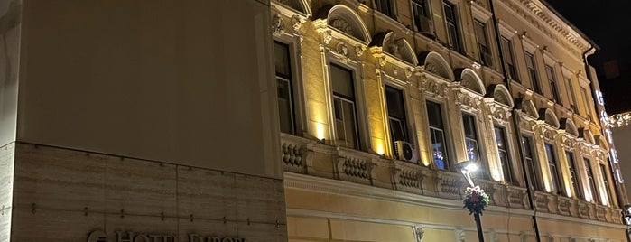 Hotel Evropa is one of Mladina Konzum 1-3.