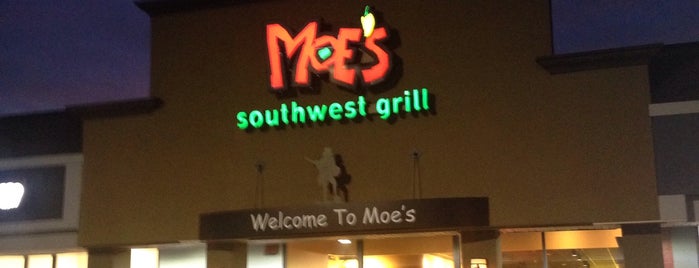 Moe's Southwest Grill is one of Favorite Food.