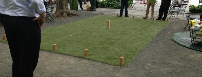 Bryant Park Kubb Pitch is one of Fun and Games NYC.