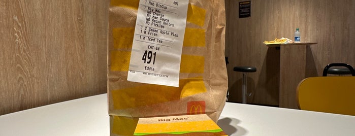 McDonald's is one of Christian : понравившиеся места.