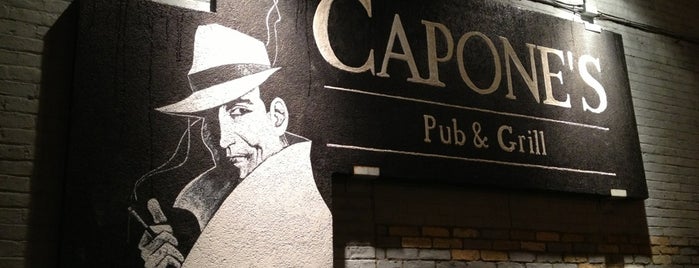Capone's Pub & Grill is one of Tempat yang Disukai Chess.