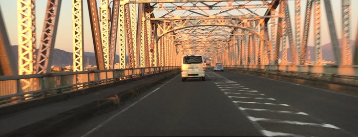 揖斐大橋 is one of ばぁのすけ39号さんのお気に入りスポット.
