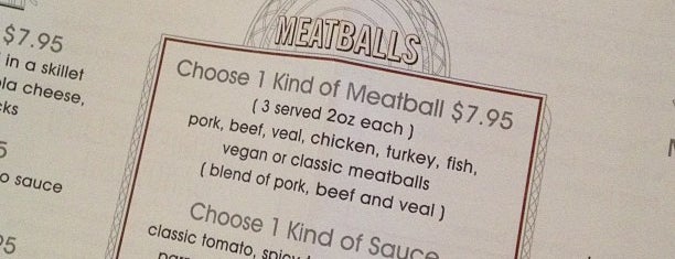 Meatball Cucina is one of Paco'nun Beğendiği Mekanlar.