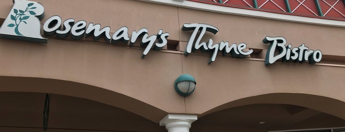 Rosemary's Thyme Bistro is one of Ресторан.
