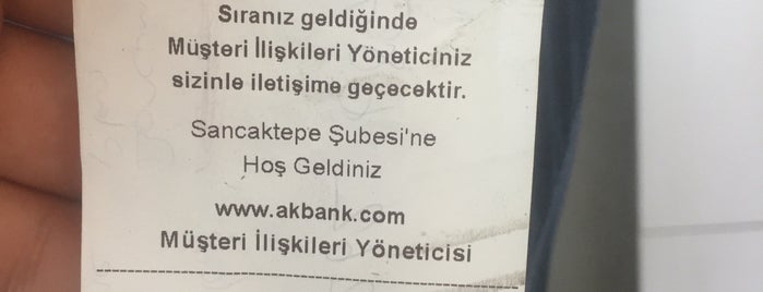 Akbank Sancaktepe is one of Mete'nin Beğendiği Mekanlar.