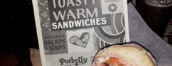 Potbelly Sandwich Shop is one of Tempat yang Disukai thadd.