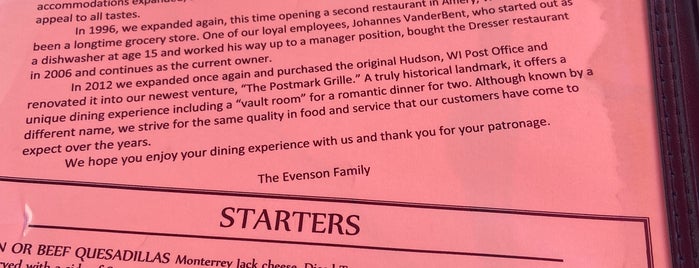 Postmark Grille is one of To do In Hudson.