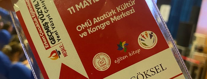 OMÜ Atatürk Kongre Kültür Merkezi is one of Samsun Kültürel Mekanlar.