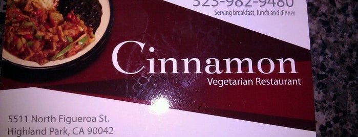 Cinnamon Vegetarian is one of Posti salvati di Angela.