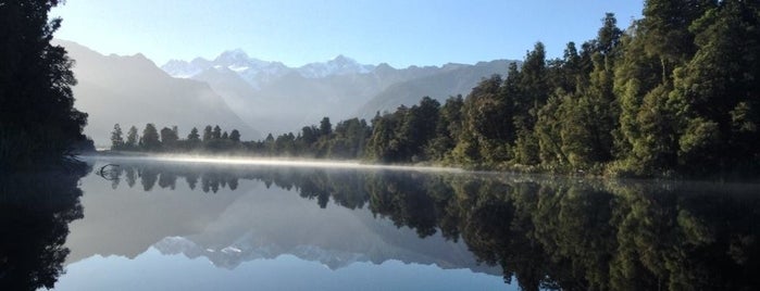 Lake Matheson is one of New Zealand.