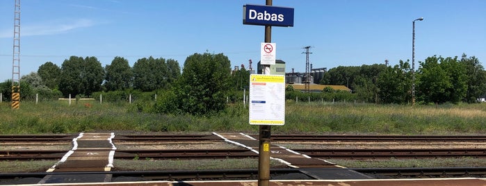 Dabas vasútállomás is one of kedvencek.