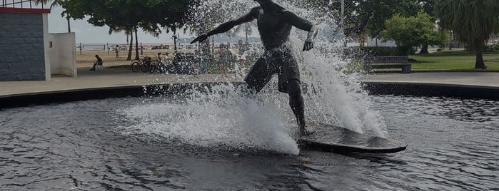 Praça do Surfe is one of Santos amém.