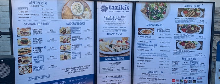Taziki's Mediterranean Cafe is one of Places to Try.
