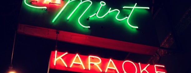 Mint Karaoke Lounge is one of Broke-Ass Stuart's Weeknighter.
