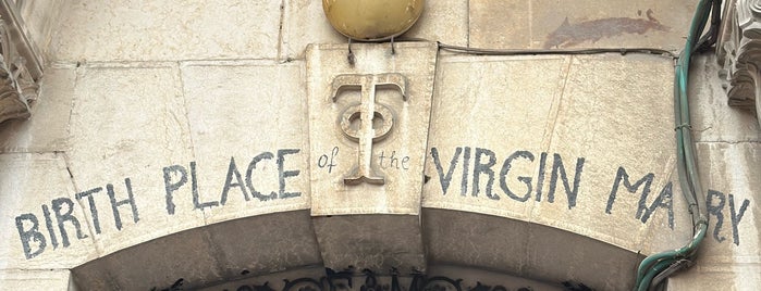 Birth Place of the Virgin Mary is one of Jerusalem, Israel.