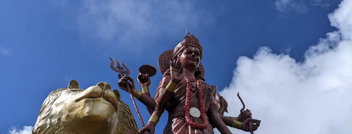 Statue of Durga is one of Mauritius.