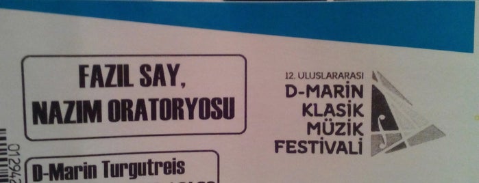 Uluslararasi D-Marin Klasik Muzik Festivali is one of Irem : понравившиеся места.