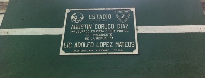 Estadio de futbol Agustín Coruco Díaz is one of Tempat yang Disimpan Mario.