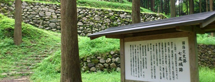 Nanao Castle Ruins is one of 日本100名城.