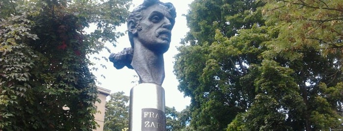 Frank Zappa monument is one of Sights. Вильнюс..