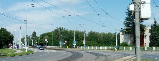 Zábřeh, vodárna (tram) is one of Tramvajové zastávky v Ostravě.