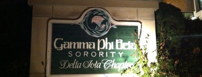Gamma Phi Beta is one of 1 more checkin for mayor!.